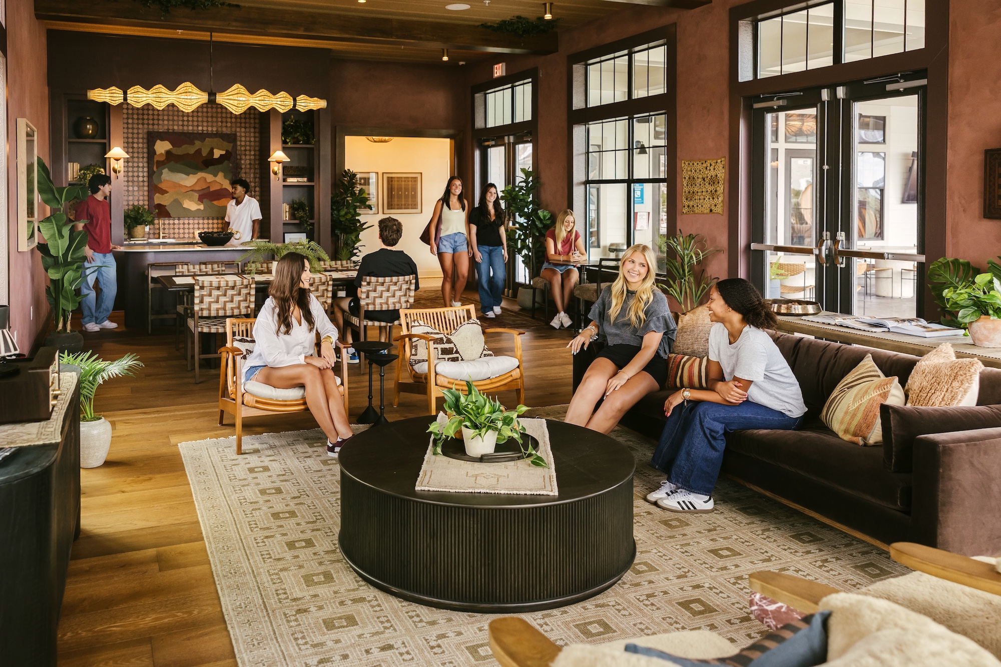 Rendering of The Heights Clubroom.