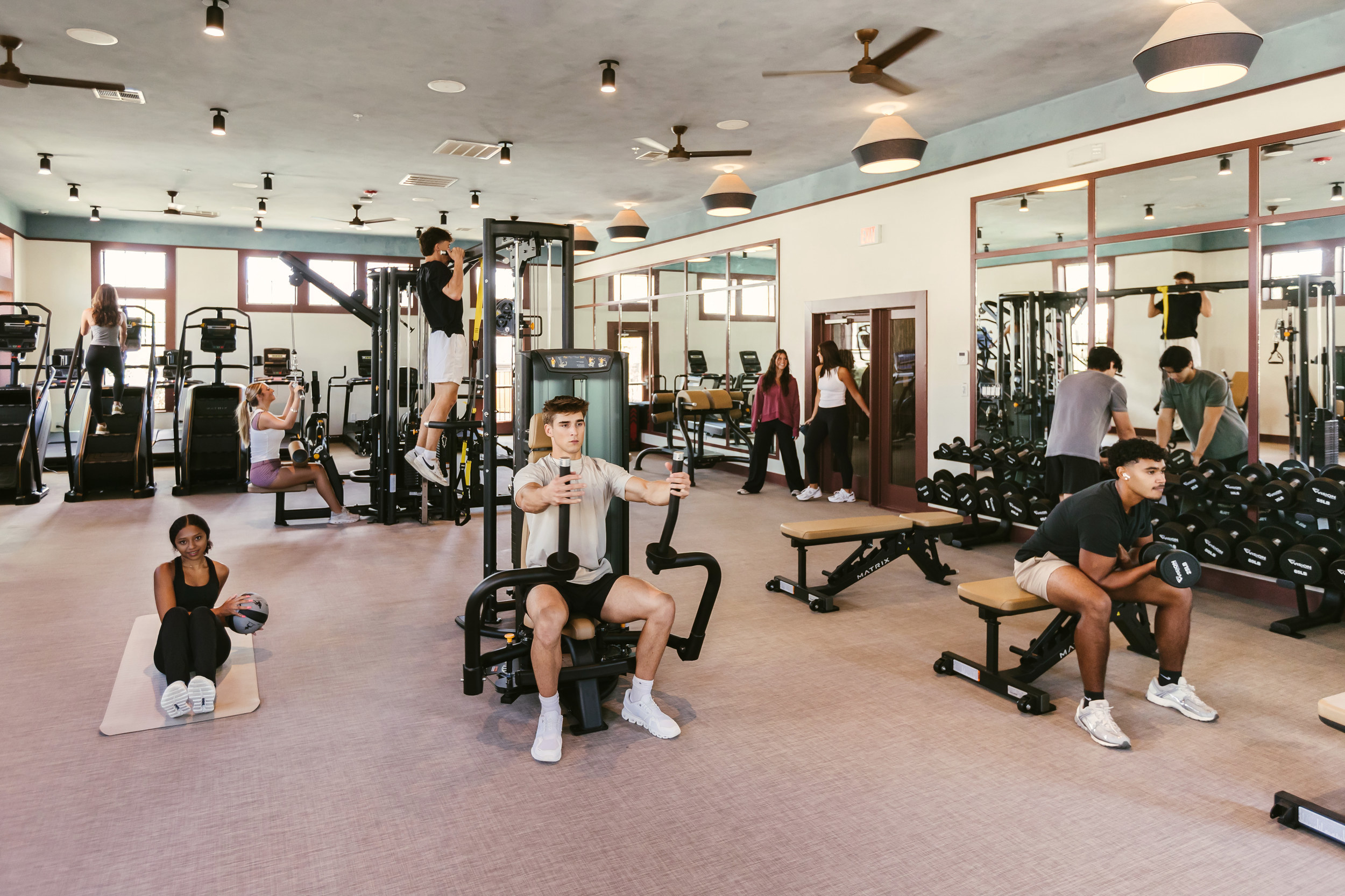 The heights ground floor fitness center