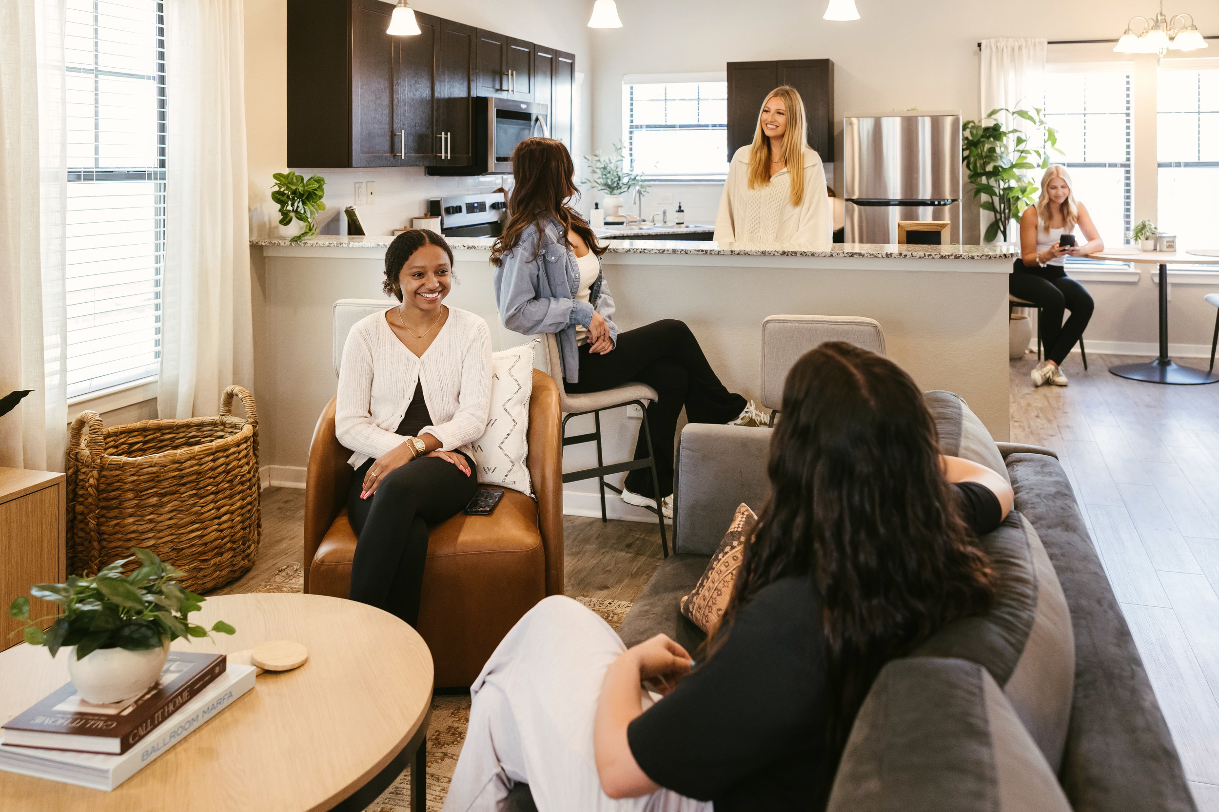 The Heights in-unit lifestyle living room